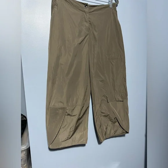 Sun Kim designer Monet Streetwear shiny cargo pants size large - Picture 1 of 10